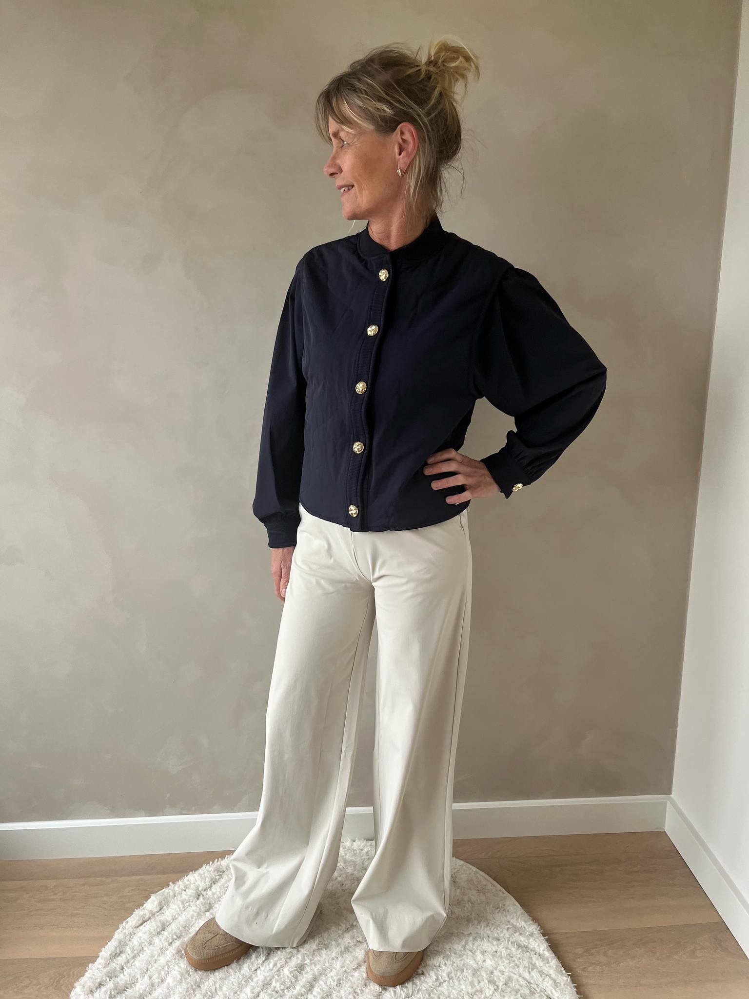 Mi Piace jacket stepped dark blue
