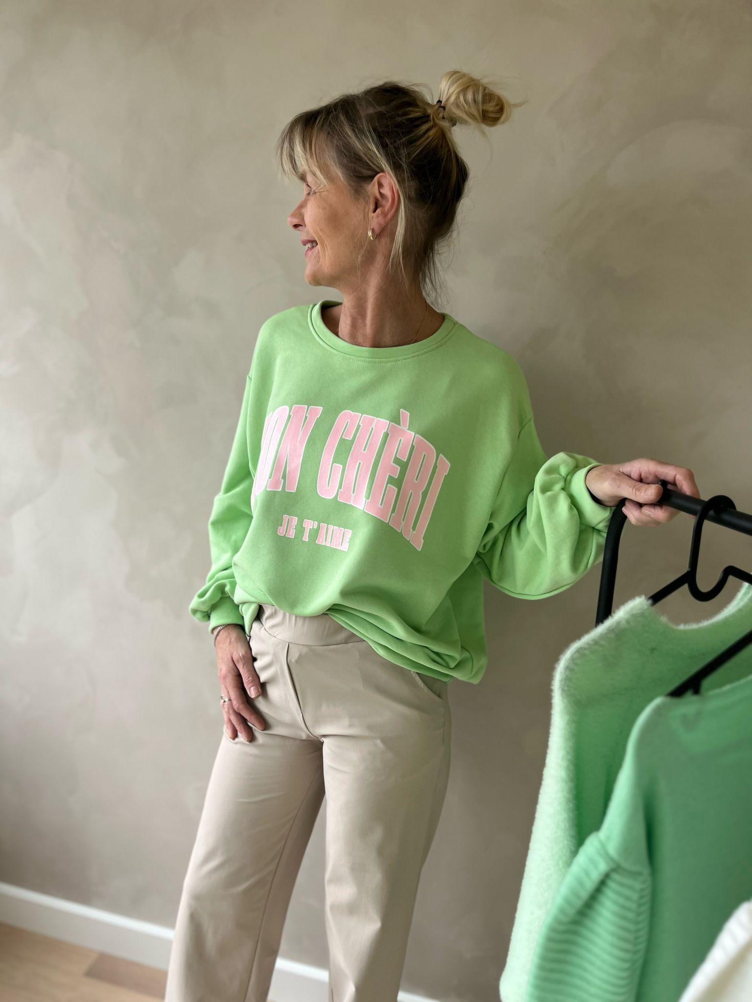 Sweater mon cheri groen