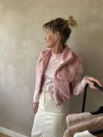 Bodywarmer faux fur licht roze