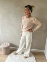 Azzuro trui gehaakt beige