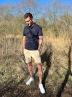 Heren travel polo shirt mi piace navy
