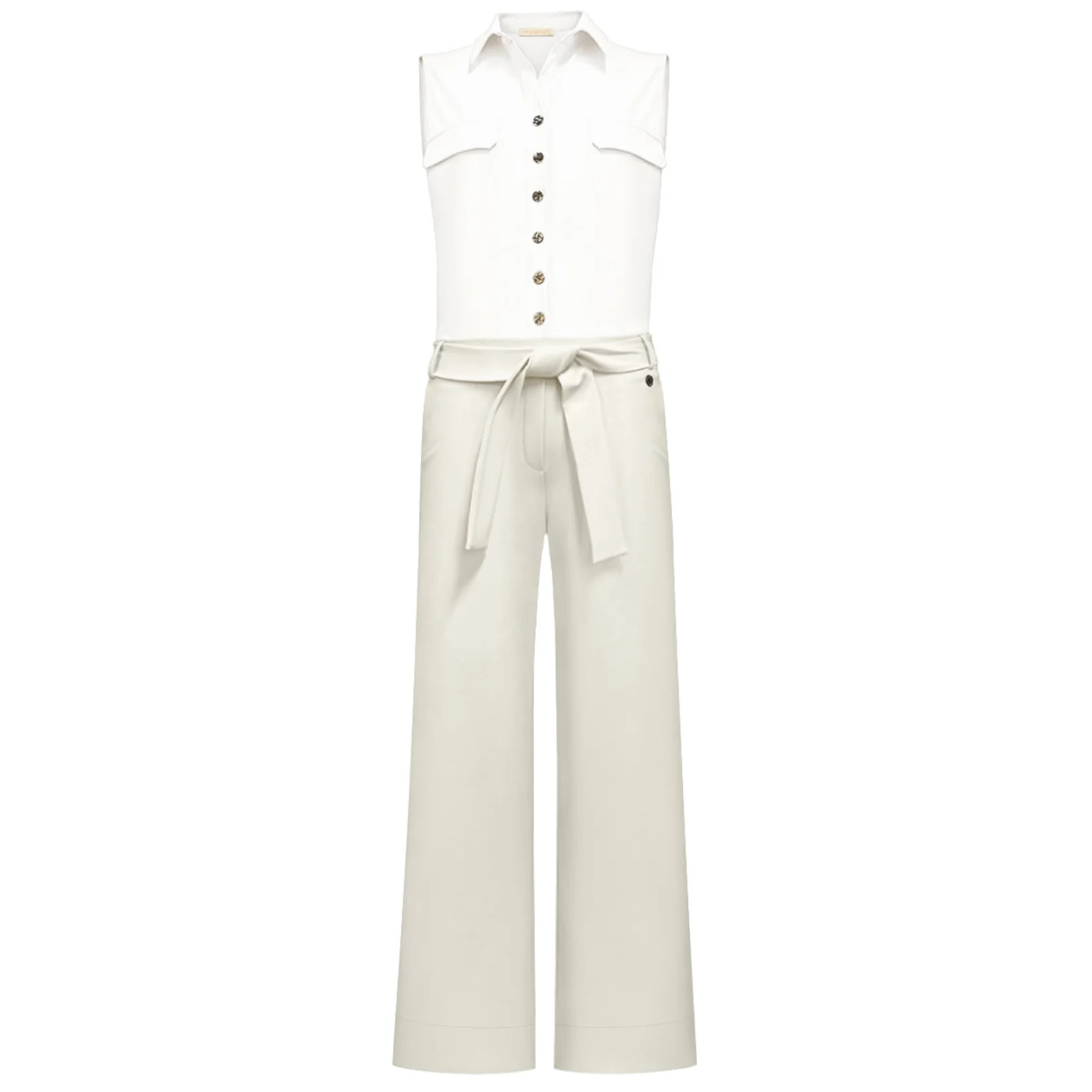 Triple Nine travel jumpsuit wit beige