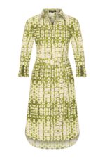 Mi Piace travel jurk drie kwart mouw batik print kelp forest