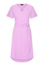 Mi Piace jurk korte mouw v-hals lilac