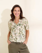 Fos Doortje blouson bloem ikat army