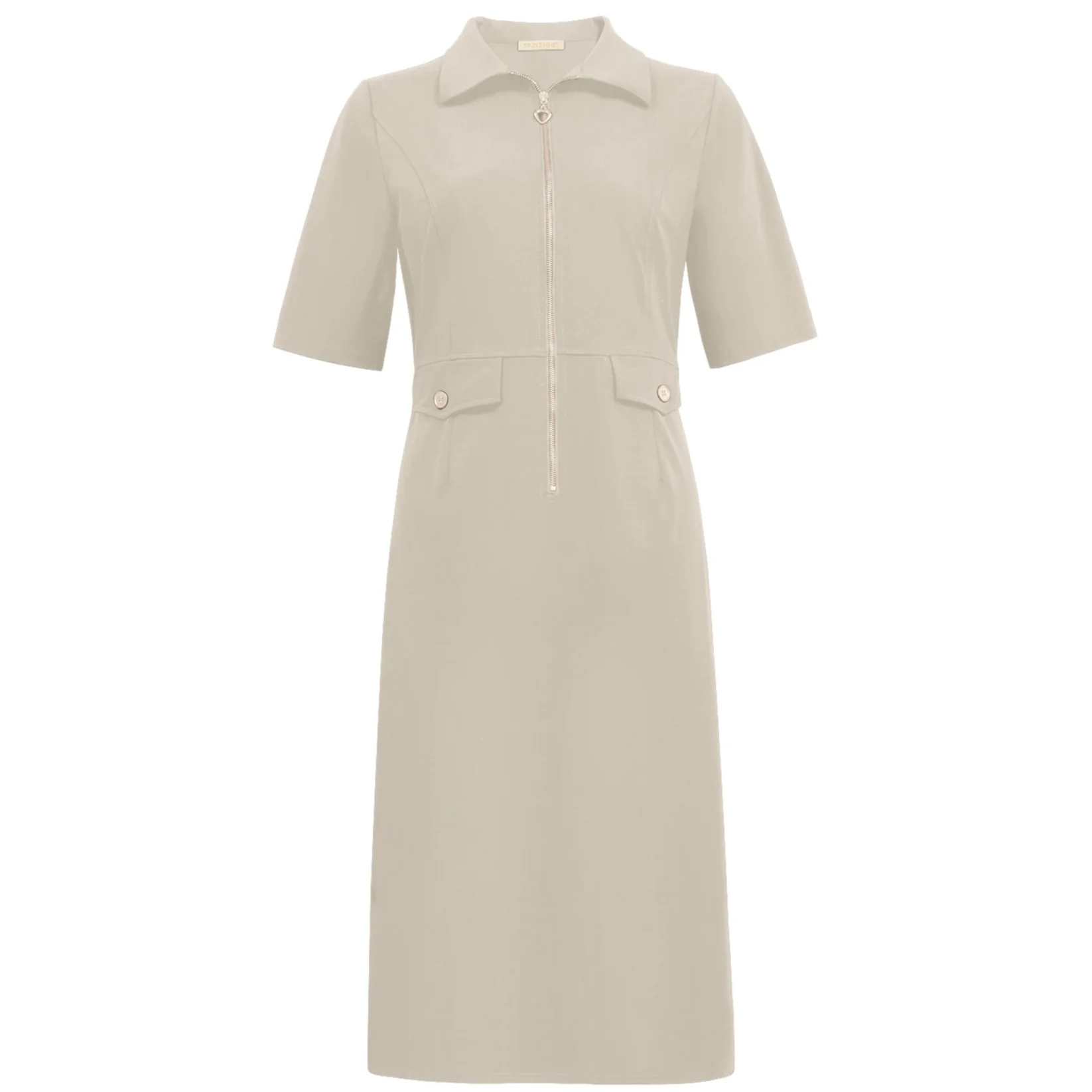 Triple Nine travel jurk celine beige