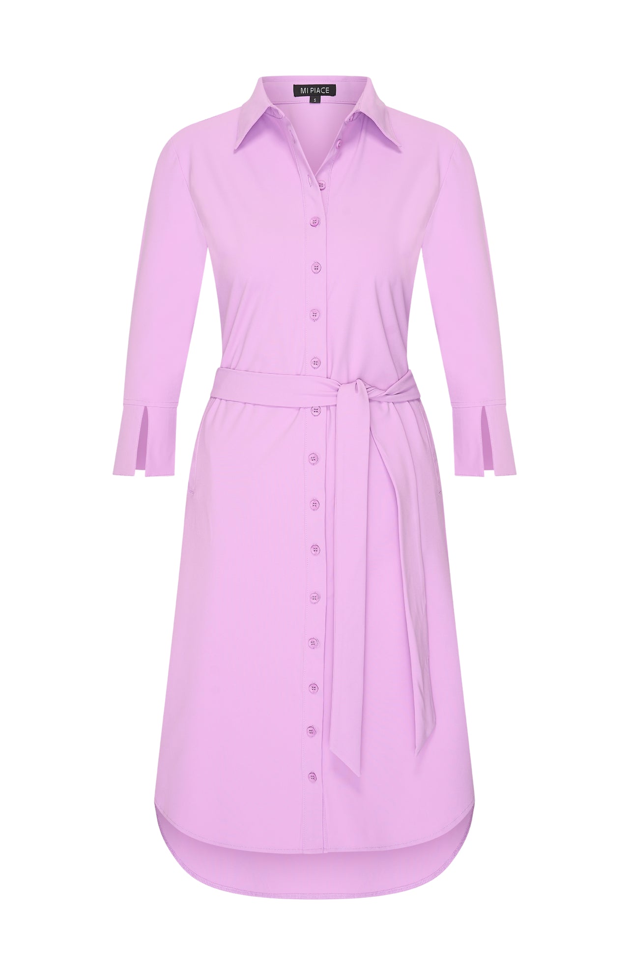 Mi Piace travel jurk drie kwart mouw lilac