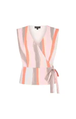 Mi Piace travel top mouwloos swirly print grape apple