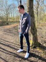 Heren travel jas mi piace anthraciet
