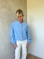 Bomber jasje onesize licht blauw