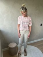 Triple Nine crochet streep roze