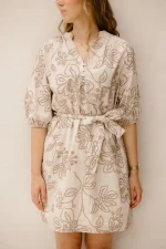 Azzuro jurk Julia dress print beige