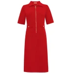 Triple Nine travel jurk celine rood