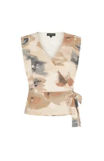 Mi Piace travel top mouwloos monet print