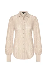 Mi Piace Ausbrenner blouse beige
