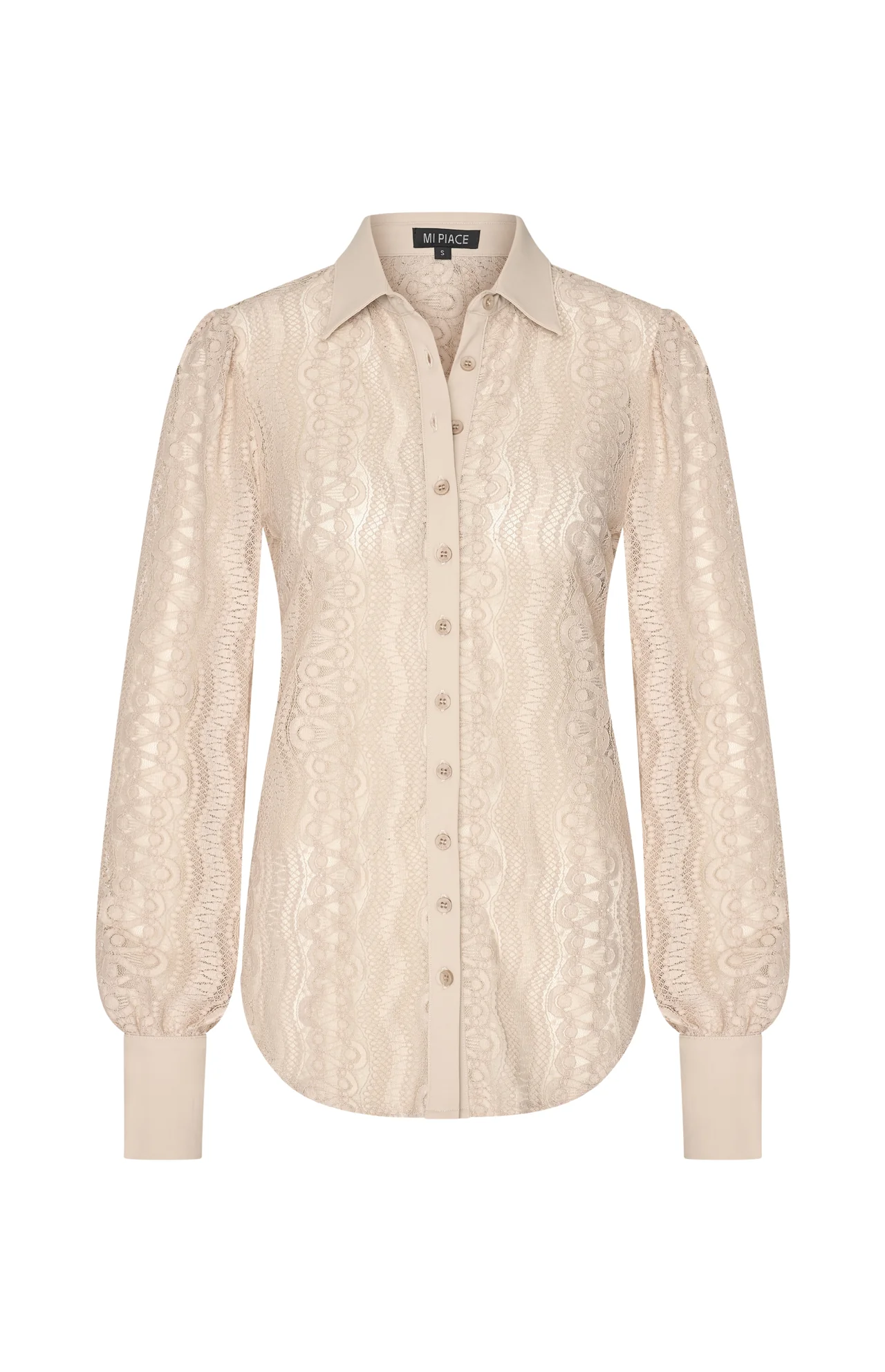 Mi Piace Ausbrenner blouse beige