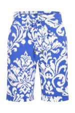 Mi Piace bermuda broek ornament cobalt offwhite