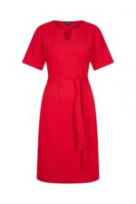 Mi Piace jurk korte mouw v-hals rood