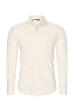 Mi Piace heren blouse cable print latte