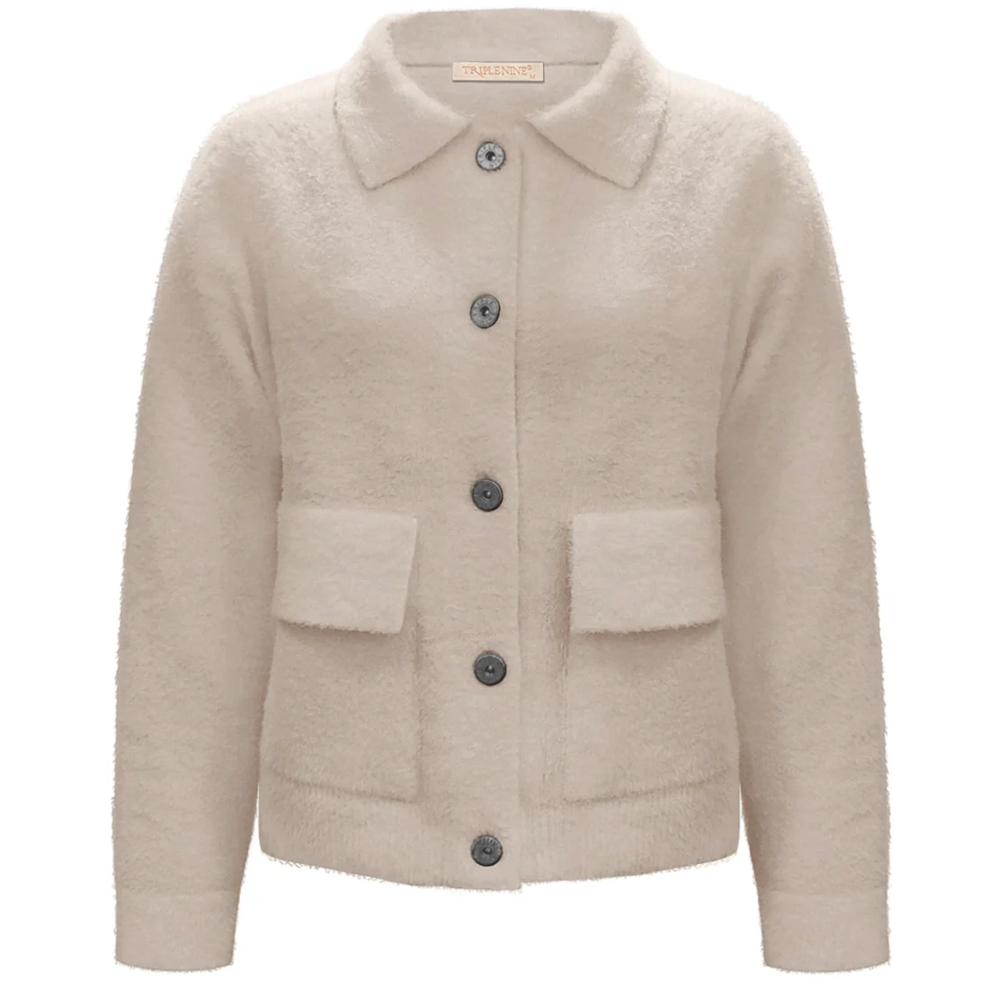 Triple Nine fluffy vest beige