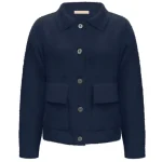 Triple Nine fluffy vest navy