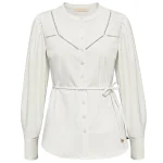 Triple nine travel blouse ajour offwhite