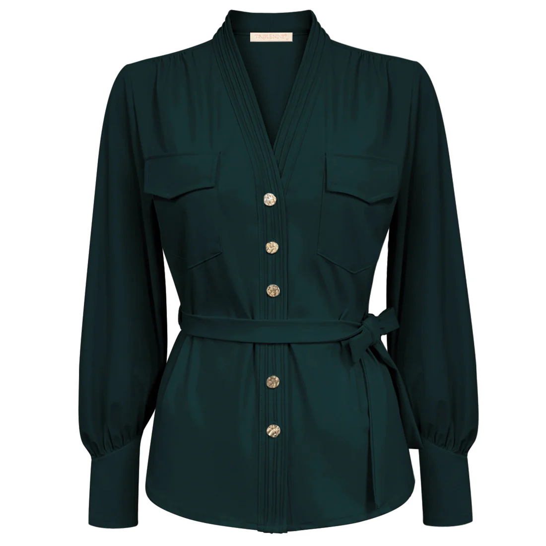 Triple Nine travel blouse megan groen