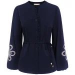 Triple Nine travel blouse bohemian blauw