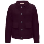 Triple Nine fluffy vest aubergine