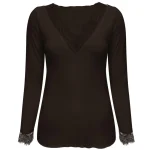 Triple Nine travel top lou lou donkerbruin