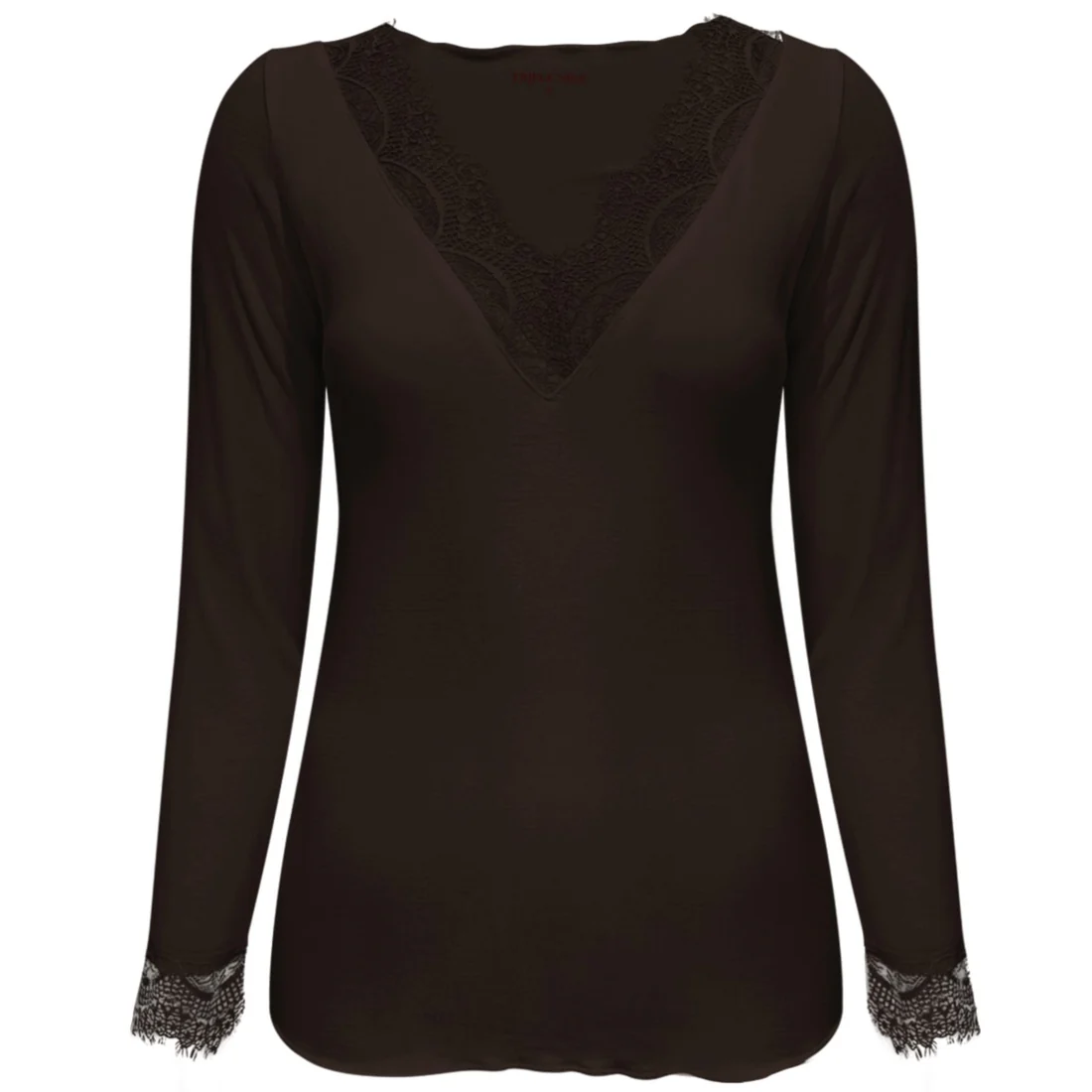 Triple Nine travel top lou lou donkerbruin