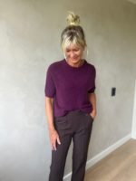 Lina knit aubergine
