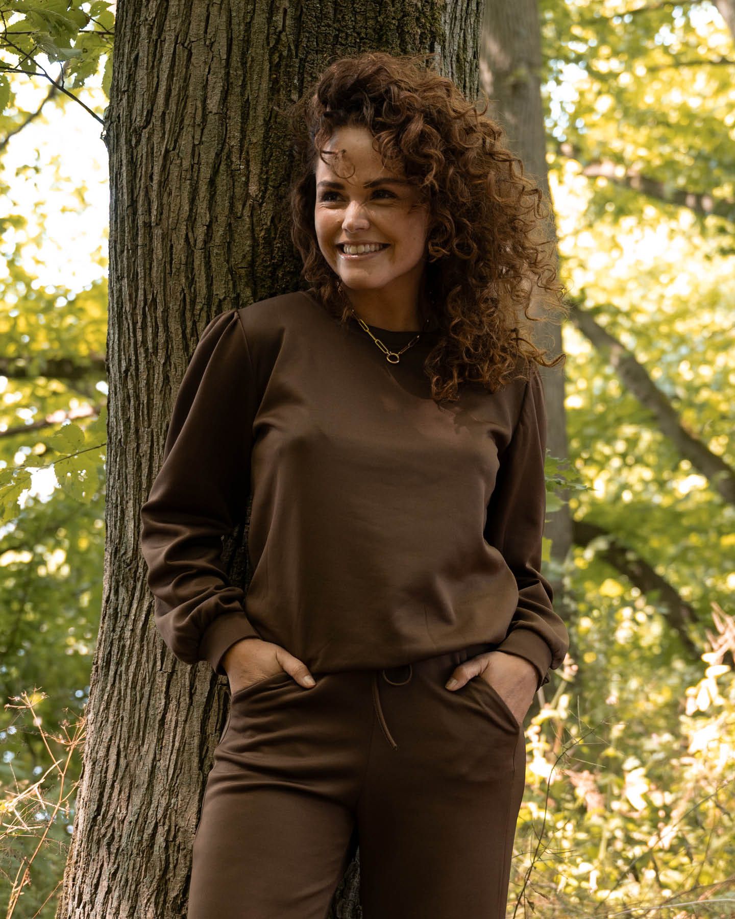 Fos sweater jette bruin