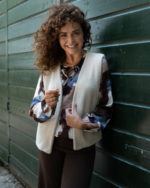 Fos gilet Margriet duffel licht beige