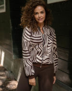 Fos bomberjack bambi patchwork lines bruin