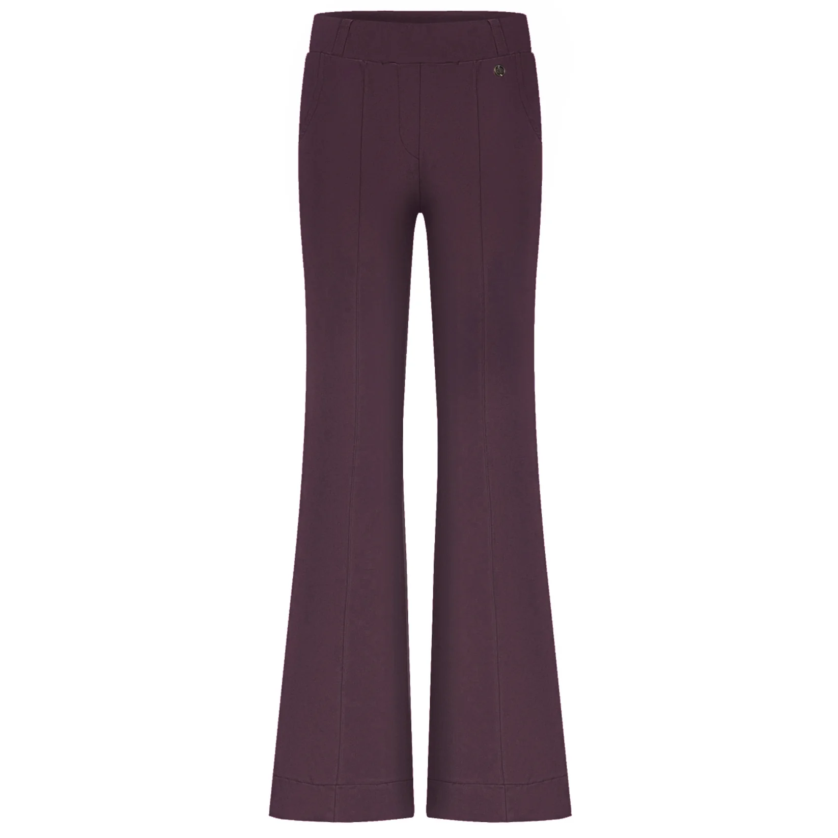 Triple Nine flared broek aubergine