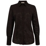 Triple Nine travel blouse butterfly donkerbruin