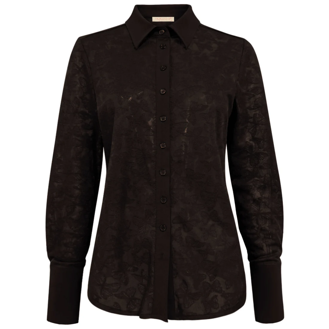Triple Nine travel blouse butterfly donkerbruin