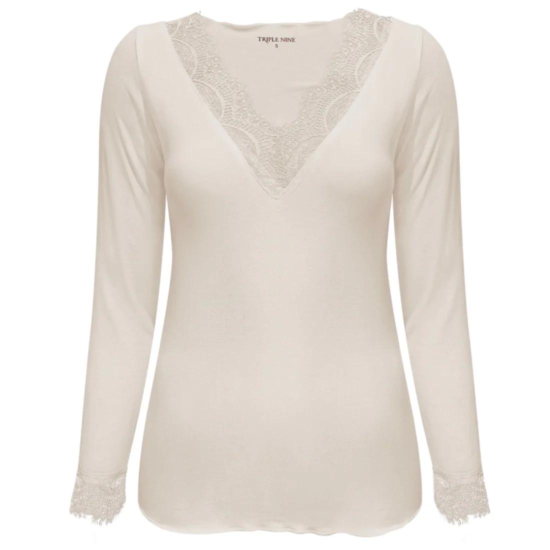 Triple Nine cashmere top Lou Lou beige
