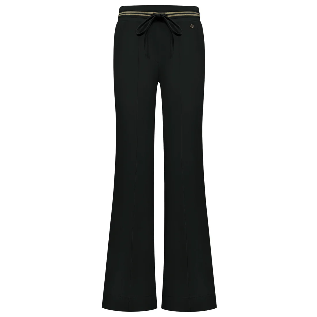 Triple Nine travel flared gouden bies zwart