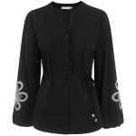 Triple Nine travel blouse bohemian zwart