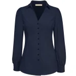 Triple Nine travel blouse peggy navy