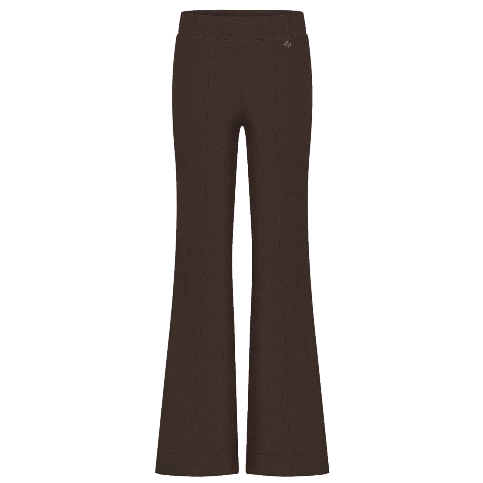 Triple Nine flared broek donkerbruin