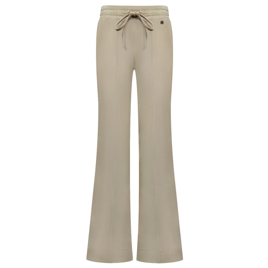 Triple Nine travel flared gouden bies beige