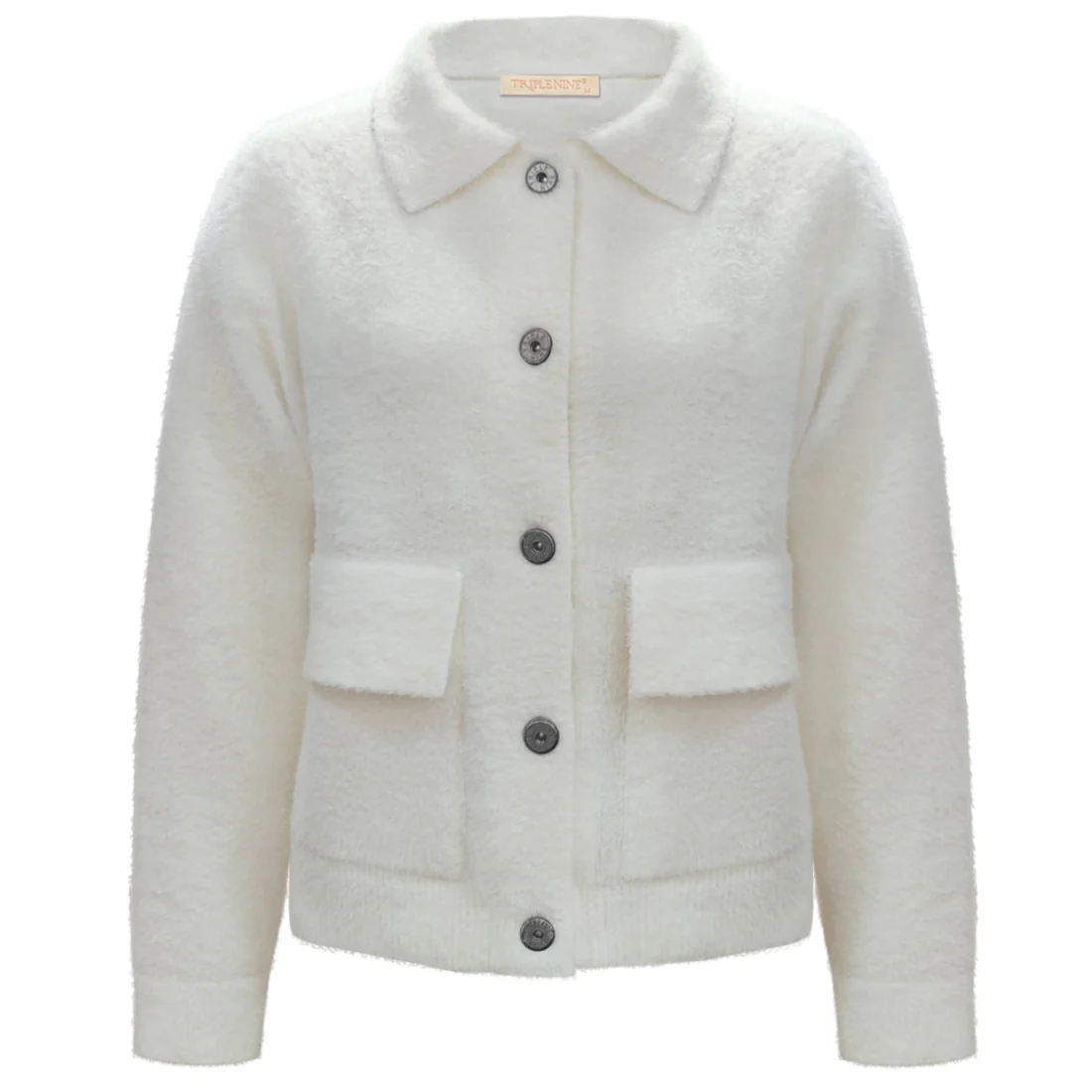 Triple Nine fluffy vest creme