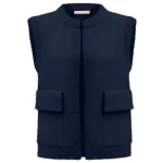 Triple Nine fluffy gilet blue