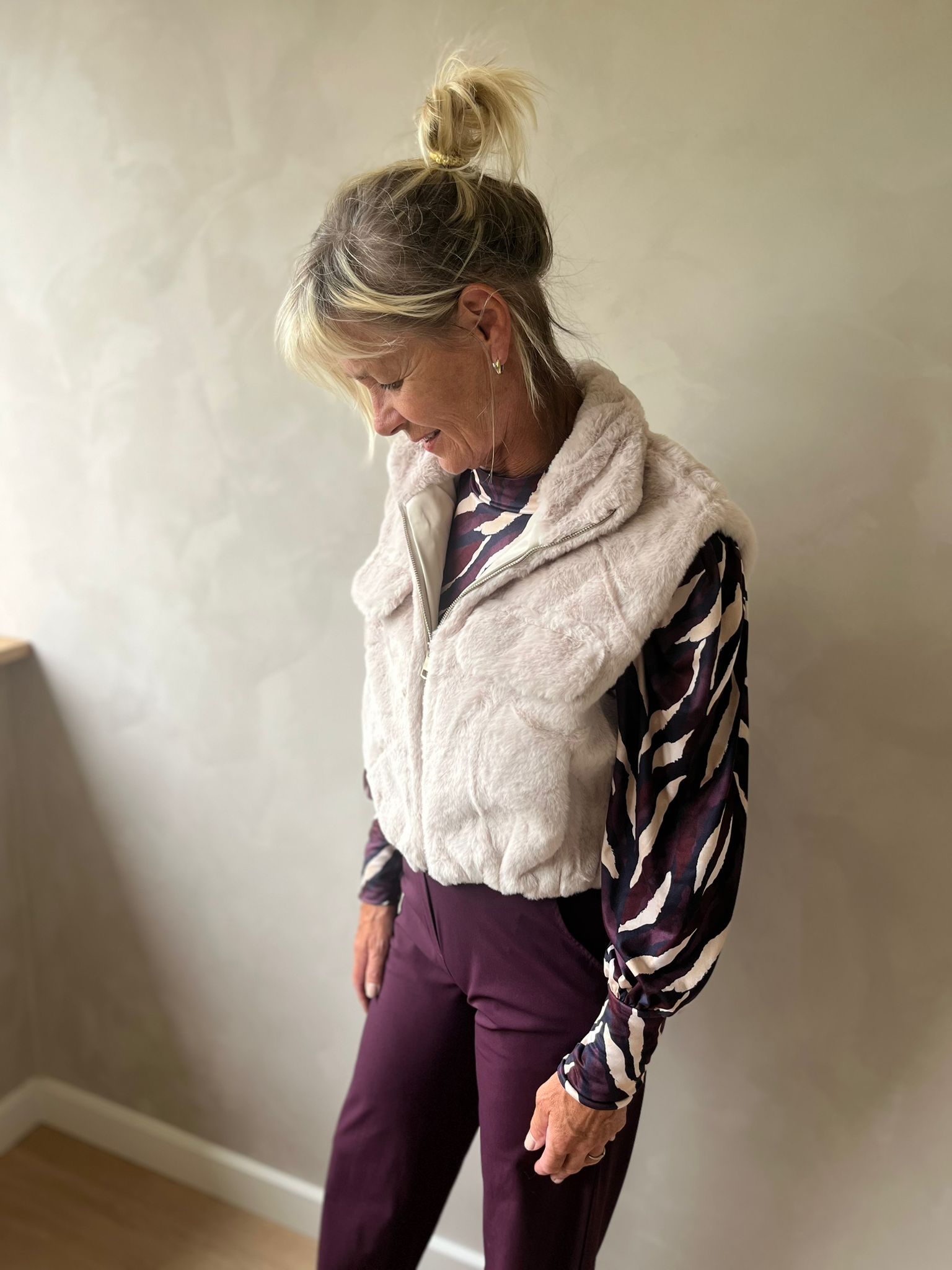 Bodywarmer faux fur kit