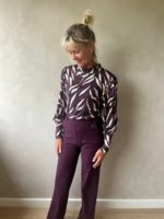 Perla Nera col top aubergine