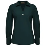Triple Nine travel blouse vlinder groen