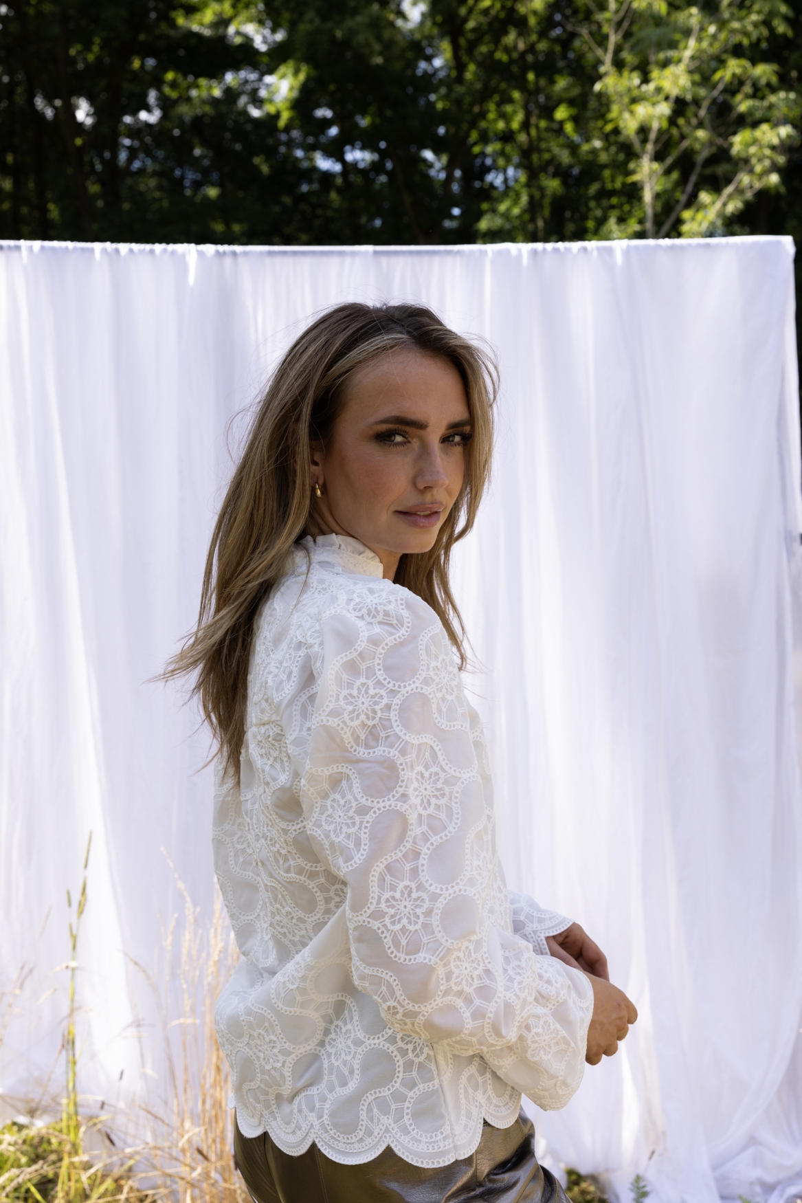 Kimara Lola blouse offwhite